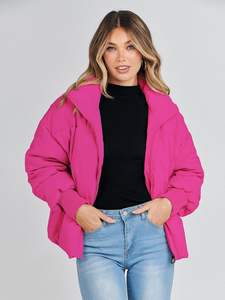 Doudoune de couleur personnalisée de qualité supérieure pour femmes, blouson d'hiver épais facile à porter, blouson rembourré brillant pour adultes - Product Image 3