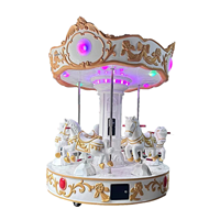 Nouveau design personnalisé manège en métal avec musique et miroir lumineux Carrousels Kids 'Fairground Carrousel for Sale