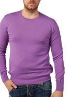 Maglione G MAN da Uomo in Lana Merino, Girocollo, Prodotto in Italia, Traspirante, Anti-Pilling, 280g, Lavorato a Maglia, Manica Lunga