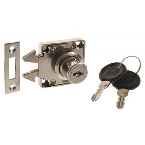 ล็อคเฟอร์นิเจอร์, ตะขอ, สำหรับบานประตูหน้าต่าง X-855 (กระบอกสูบ19x22มม.) - Product Image 1