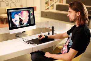 Deco Pro M Graphic <b>Tablet</b> 11x6 <b>Inches</b> with 8 Shortcut Keys 2 Wheels 8192 Pressure Levels 5080LPI Pen Resolution - Product Image 4