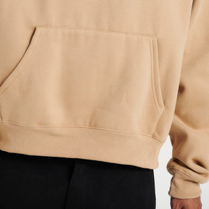 Haute qualité 100% coton hommes goutte épaule sweats à capuche nouveau Style solide motif usine taux manches complètes pour le confort pour l'hiver - Product Image 3