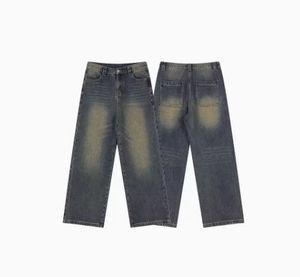 Look elegante Cargo Jeans Hombres Stock Logotipo personalizado Denim Jeans Hombres Dropship Ronpex - Product Image 3