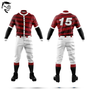 Ropa de béisbol y softbol hecha a medida de poliéster 100% de alta calidad Nuevo uniforme de estilo personalizado en conjuntos de patrones sólidos disponibles - Product Image 1