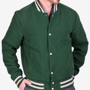 Chaqueta Bomber de Lona Unisex para Invierno, Venta al Por Mayor OEM, Transpirable, Ecológica, Diseño Varsity en Blanco, Diseño del Fabricante - Product Image 2