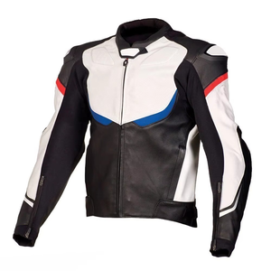 New Stylish Custom Made High Quality Unisex Motorbike Leather Jacket Plus Size Windproof Breathable - Product Image 3