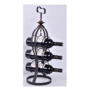 Estante de vino de encimera moderno más vendido, estantes de exhibición de vino de alambre de Metal de mesa al por mayor, tinas de bebidas y cubos de hielo - Product Image 3