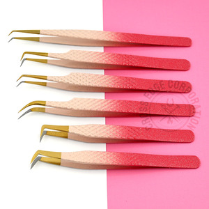 Pince à cils Diamond Grip la mieux notée, légère, pour isolation 35 et volume 90, avec pointe en fibre antidérapante pour extensions de cils - Product Image 3