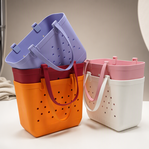 Bolso de <span class=keywords><strong>Playa</strong></span> EVA Personalizado al por Mayor, Bolso de Mano de Goma Impermeable para Verano, para Deportes, Yoga, Viajes de Verano - Product Image 2