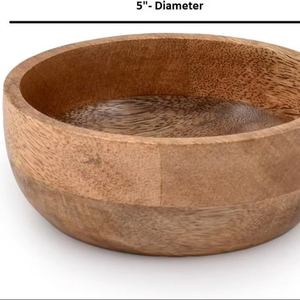 ชามไม้อะคาเซียขัดเงาพร้อมการออกแบบ Wabi-Sabi สำหรับปาร์ตี้งานแต่งงานซุปของขวัญสำหรับเปิดเทอมและตกแต่งบ้านแบบดั้งเดิม - Product Image 5