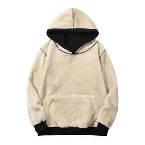 Sudadera con capucha unisex con logotipo personalizado para mujer, sudaderas con capucha desgastadas con lavado ácido de punto de algodón 100% para mujer - Product Image 5