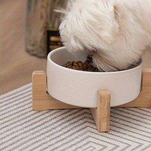 Wooden <b>Dog</b> Cat Feeding <b>Bowl</b> <b>Stand</b> Holder Natural Cheapest Price Wood Holders for Pet <b>Bowls</b> - Product Image 6