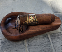 Cendrier à cigares classique et unique, grand format, en bois, de luxe, écologique, portable, avec logo personnalisé, fabriqué en Inde, pour les voyages à Dubaï