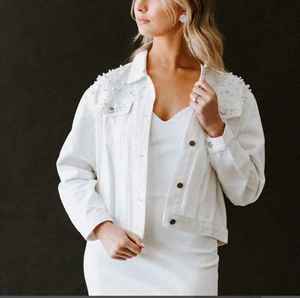 Chaqueta de Mezclilla Personalizada de Alta Calidad 2024 para Mujer, Chaqueta de Mezclilla Moderna y Elegante, Nueva Chaqueta de Mezclilla de Alta Calidad en Oferta - Product Image 5