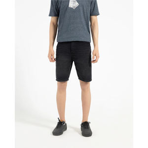 Pantalones cortos de mezclilla de verano para hombre, de alta calidad, OEM, informales, para correr, gimnasio, impermeables, con patrón sólido, de punto, 100% de algodón - Product Image 4