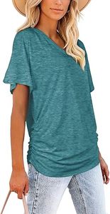 Camiseta de Algodón 100% con Cuello en V, Manga Corta y Transpirable, Corte Regular, Fabricación Personalizada OEM ODM al por Mayor - Product Image 4