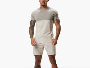 Vente en gros 2025 T Shirt et short décontractés pour hommes Ensemble short deux pièces Survêtement à manches courtes Ensemble short pour hommes pour hommes - Product Image 4