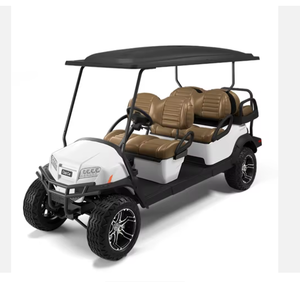 Voiturette de golf tout-terrain neuve, authentique, originale 2025, 4 roues motrices, 6 places, personnalisée en usine, couleur or - Product Image 2