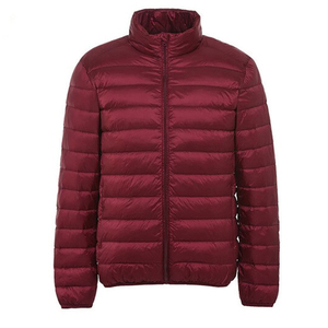 Doudoune Homme Ultra Légère, Veste d'Hiver Coupe-Vent Chaude à Col Montant, Parka Matelassée Légère - Product Image 4