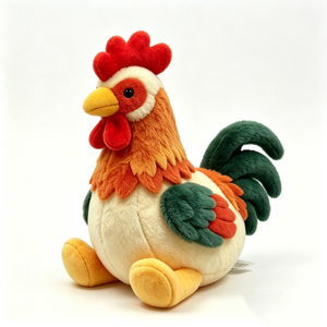 Rooster plush, stuffed rooster toy, farm rooster stuffed animal, <b>cute</b> chicken plushie - Product Image 1