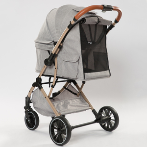 Carrinho de Transporte de Luxo Removível e Desmontável com 4 Rodas, Leve, para Cães e Gatos – Atacado de Fábrica - Product Image 6