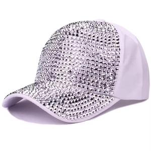 Casquette de baseball unisexe ajustable avec strass - 100% toile de coton, broderie 3D, impression en relief, design décontracté pour l'extérieur - Product Image 2