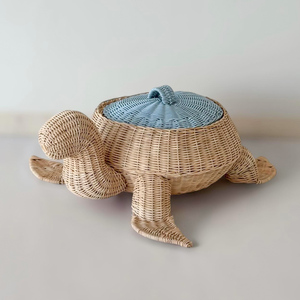 Cesto de lavandería de ratán con tapa práctica, precio al por mayor, cestas de material natural para niños - Product Image 5