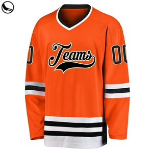 เสื้อกีฬาฮอกกี้น้ำแข็งผ้าโพลีเอสเตอร์100% ระบายอากาศได้ดีเสื้อกีฬาฮอกกี้น้ำแข็งสำหรับเยาวชนอุตสาหกรรม - Product Image 2