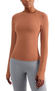 Vente en gros T-shirts respirants à col rond et à manches longues pour hôpital - Product Image 3