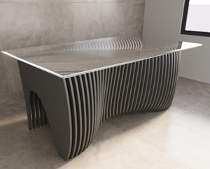 Mesa de Centro Kalatri Unique Parametric Asteris, Diseño Contemporáneo, Extraíble, Ligera, Lavable, Forma Personalizada para Interiores - Product Image 1