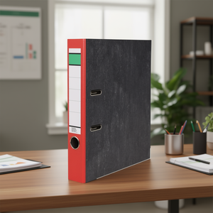 100% Recycled Paper Red NEUTRAL GOODS <b>Folder</b> 50mm DIN <b>A4</b> File <b>Folder</b> - Product Image 3