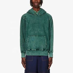 Sudadera con capucha y sudadera de invierno de lana de algodón pesado, diseño personalizado, ropa de hombre de gran tamaño bordada con sol - Product Image 3