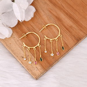 Anillo de Plata de Ley 925 Original de Moda con Turmalina Natural, Aros, Joyería, Precio de Fábrica al por Mayor - Product Image 2