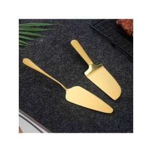 metal cake server <b>crafted</b> for elegant table settings enhancing dessert display at parties celebrations gatherings events - Product Image 4