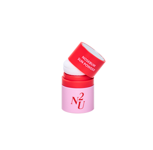 Poudre solide translucide N2U NoSebum Sun Powder, contrôle du sébum longue durée, fini mat, non comédogène, végane, peptide - Product Image 1