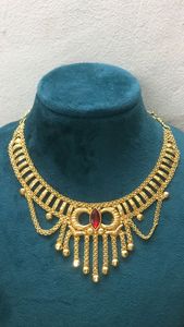 Comoros Mayotte Hot Selling Head Jewellery Kiara for Women Wedding Gift 18k Gold Platted With Red Cloth for Good Luck - Product Image 3