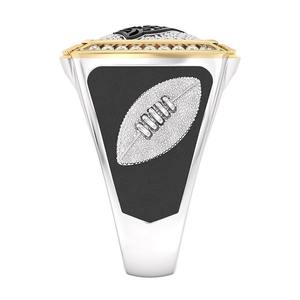 Bague de championnat des Jacksonville Jaguars en alliage et moissanite, entièrement personnalisée, pour homme, style hip-hop, bicolore, sur mesure, pour lycée - Product Image 2