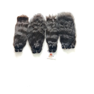 Venta al por mayor de extensiones de cabello indio de onda profunda vietnamita virgen cutícula alineada procesamiento químico sin materia prima paquetes de rizos - Product Image 2