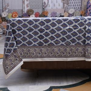 Mantel Floral con estampado de bloques a mano, hecho a mano de alta calidad para bodas, uso diario, textil ecológico, suave, duradero, decoración del hogar - Product Image 2