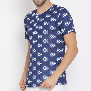 เสื้อยืดผู้ชายพิมพ์ซับลิเมชันสีพื้น - Product Image 2