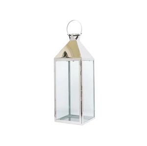Home Decorative Glass & Iron Moroccan <b>Lantern</b> With T-Light Holder Green And <b>Gold</b> For Home And Living Room Decor Handmade - Product Image 6