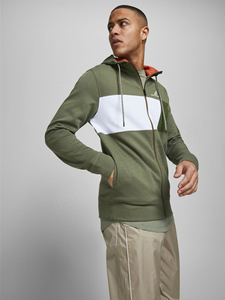 Nouveau sweat à capuche décontracté à fermeture éclair complète pour hommes 100% coton polaire matériel Logo personnalisé pull à capuche uni surdimensionné pour hommes - Product Image 4