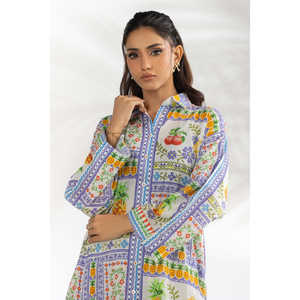 Conjunto Unisex Estilo Bohemio de Algodón y Viscosa IPST-77227, Tela Crepé Estampada para Primavera/Verano - Product Image 2