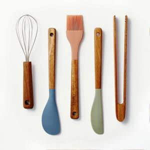 5 uds. De utensilios de cocina de madera de lujo, cucharas, servidores de ensalada de madera, Juego de 2 servidores de ensalada de madera, Juego de 2 hechos a mano únicos KETCHENWAR - Product Image 3