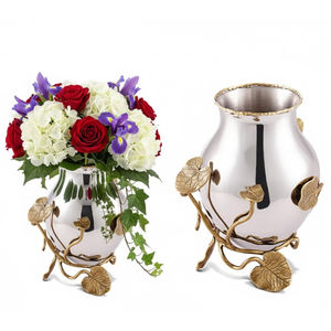 Ensemble de vases à fleurs élégants en gros, argent et or martelé, vases décoratifs pour la maison, mariage, ornements de table de luxe - Product Image 5