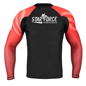 Rash Guard mangas largas personalizado de alta calidad OEM nuevo Rash Guard nuevo al por mayor de los hombres personalizados cómodos de compresión Fitness - Product Image 3