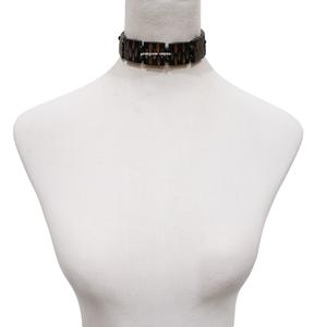 Collier ras du cou en corne de buffle artisanal, pendentif en corne naturelle de style tribal unique pour hommes et femmes - Product Image 3