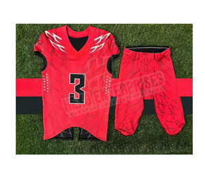 Nueva llegada 2025 uniforme de fútbol americano de tela de alta calidad hecho a medida con tela de alta calidad de secado rápido con logotipo personalizado - Product Image 1