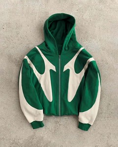 เสื้อแจ็กเก็ตแนววินเทจมีซิป Y2K สไตล์ฮาราจูกุเสื้อสเวตเชิ้ตโอเวอร์ไซส์มีฮู้ดแฟชั่นแนวสตรีทฮิปฮอปแบบลำลองสำหรับผู้ชาย - Product Image 6