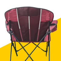 Chaise de camping pliable légère et portable en acier inoxydable avec logo personnalisable Mobilier d'extérieur au design moderne pour jardin et pique-nique